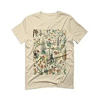 Vintage Print Graphic Floral Flower Tropical Botanical for Men T Shirt