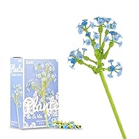 Flower Building Block Kit, Creative DIY Flowers Botanical Collection Building Brick Toy for Adults Christmas Valentines Home Decoration Office - Babysbreath