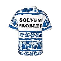Vintage Solvem Probler-Shirt Funny Tshirts Hawaii Floral Casual Short Sleeve Tees Unisex