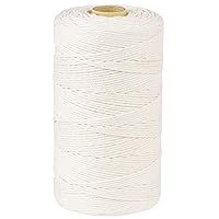 PerkHomy Cotton Butchers Twine String 1100 Feet 2mm Twine for Cooking Food Safe Crafts Bakers Kitchen Butcher Meat Turkey Sausage Roasting Gift Wrapping Gardening Crocheting Knitting