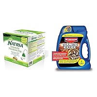 NATRIA Armyworm Pheromone Trap, Ready-to-Use, (1-Pack) with BioAdvanced Termite Killer Granules for Insects, Granules, 9 lb
