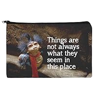 GRAPHICS & MORE Labyrinth The Worm Quote Thing Are Not Always What They Seem In This Place Makeup Cosmetic Bag Organizer Pouch