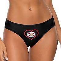 I Love Florida Red Heart Women's Underwear Soft Seamless Thongs T-Back Panties No Show Bikini Briefs
