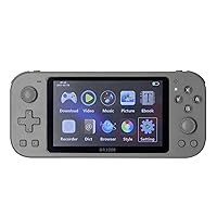 Handheld Game Console, 5.1in HD Game Console Portable Electric Game Player Vintage Game Controller Wireless Vintage Game Console for Kids Adults, Handheld Mode & 2 Person Mode (Grey)