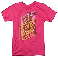 DC Comics Men's Lois Lane Classic T-shirt Large Hot Pink