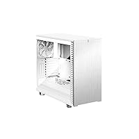 Fractal Design Define 7 White Brushed Aluminum/Steel E-ATX Silent Modular Tempered Glass Window Mid Tower Computer Case