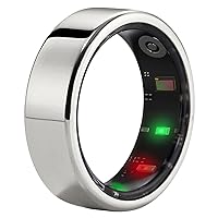 Smart Ring Health Tracker, Fitness Sleep Heart Rate Blood Oxygen Tracker Smart Ring, Water Resistant Bluetooth Fitness Tracker Rings