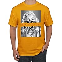 Wild Bobby Marilyn Famous Savage Rockstar Famous People Men's T-Shirt