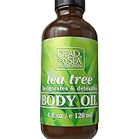 Body Oil for Dry Skin - Tea Tree & Vitamin E Moisturizing Oil - Anti-Aging and Skin Elasticity Support - (4 fl.oz)