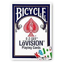 Bicycle Lo- Vision Playing Cards Blue Deck