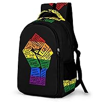 LGBT Pride Fist Travel Laptop Backpack Durable Computer Bag Casual Daypack Work Backpack for Women & Men