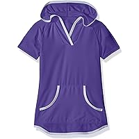Free Country Girls' Hooded Kangaroo Cover Up (Ultraviolet, XS(5/6))