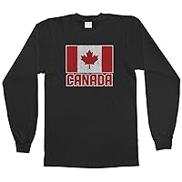 Threadrock Big Boys' Flag of Canada Youth Long Sleeve T-Shirt