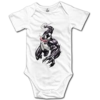 Famouse Cartoon Supervillain Venom Baby Onesie Newborn Baby Clothes White