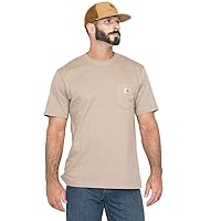 CarharttMenLoose Fit Heavyweight Short-Sleeve Pocket T-ShirtDesertLarge