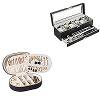 Watch Box Bundle with Travel Jewelry Box