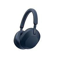 Sony WH-1000XM5 The Best Wireless Noise Canceling Headphones with Auto Noise Canceling Optimizer, Crystal Clear Hands-Free Calling, and Alexa Voice Control, Midnight Blue