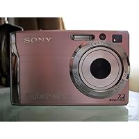 Sony Cybershot DSCW80 7.2MP Digital Camera with 3x Optical Zoom and Super Steady Shot (Pink) (OLD MODEL)