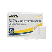 DUKAL 8517 Basic Care Conforming Stretch Gauze Bandage, 2