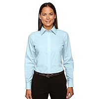 Ladies' Crown Woven Collection™ Solid Broadcloth 4XL CRYSTAL BLUE
