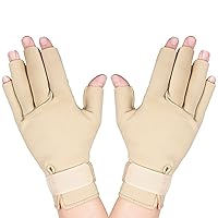 Arthritis Gloves, Beige, Large