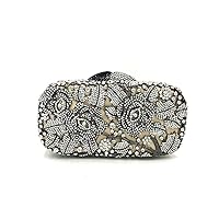 Crystal Purse Elegant Ms. Gala Handbag Diamond Wallet Ms. Roses Crystal Wallet Bride Bride Wedding Party Wallet (Color : 04)