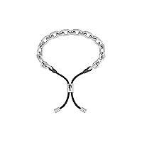 Lacoste Men's Linke Jewelry Chain Bracelet Collection, Adjusted on Wrist, Easy to Wear