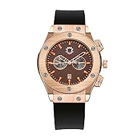 Men's Wrist Watches, Analog Quartz Watch for Men with Calendar, Luxury Casual Stylish Men's Watch with Silicone Strap
