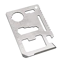 ASR Outdoor EDC Multi-Function Utility Survival Credit Card Tool Silver - 20 Pack