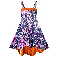 YINGJIABride Muddy Camo Junior Bridesmaid Dresses Flower Girl Pageant Formal Dress with Straps