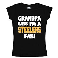 NanyCrafts' Grandpa Says I'm a Steelers Fan Girl's Shirt