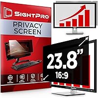 23.8 Inch 16:9 Computer Privacy Screen Filter for Monitor - Privacy Shield and Anti-Glare Protector