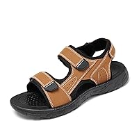 Men's Leather Sandals Hiking Outdoor Water Beach Sports Sandals