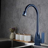 for Home use Single Handle Faucet Sink Space Aluminum Water Kitchen Sink Basin Faucet Luxury Single Handle Bathroom Basin Sink Water Taps Cold and Hot Mixer Faucet Taps for Bathroo