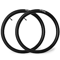 2 Pcs Bicycle Inner Tube, 20 x 1.75 Premium Butyl Rubber Inner Tube, Copper Valve, Sidewall Thickness 0.9-1mm, Packed in Color Box, Suitable for Mountain Bikes/Folding Bikes/Adult/Children's Bikes