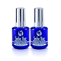 Vive Gel Effect Top Coat Nail Polish for Manicure and Pedicure, 0.5oz Boxed, 2 pack