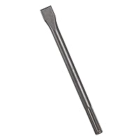 BOSCH HS1911 1 In. x 12 In. Flat Chisel SDS-Max Hammer Steel Ideal for Applications in Concrete Removal, Hard Surface Break-Up , Black