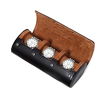 Luxury Watch Roll Box 3 Slots PU Watch Holder For Men Women Watches Organizer Display Jewelry Storage Case Birthday Watch Roll Case