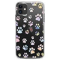 Case Compatible with iPhone 14 13 Pro Max 12 Mini 11 Xs X 8 Plus Xr 7 SE 6s 5 Flexible Silicone Print Dogs Animals Women Puppy Pattern Clear Kawaii Girls Slim Paws Soft Design Cute Cutie