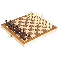 Chess Game in Wooden Folding Box, 30 x 30cm