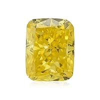 0.45 ct. GIA Certified Diamond, Cushion Modified Brilliant Cut, FVY - Fancy Vivid Yellow Color, SI1 Clarity Perfect To Set In Jewelry Rare Engagement Ring Gift