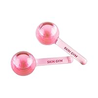Skin Gym Ice Globe Beauty Balls Bead Cryocicles - Face Eye Cold Roller Massager - Reduce Puffiness, Pores and Wrinkles