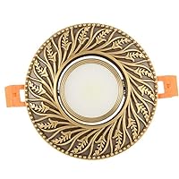 Recessed Bronze Embedded Hand-Carved Downlight Hotel Restaurant Commercial Lighting LED Patch Downlight Retro Personality Aisle Corridor Ceiling Light Integrated