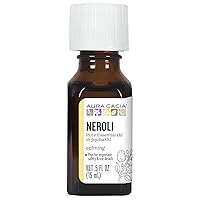 Aura Cacia Neroli Oil in Jojoba Oil | GC/MS Tested for Purity | 15ml (0.5 fl. oz.)