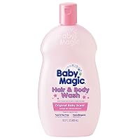 Baby Magic Hair and Body Wash, Original Baby Scent, 16.5 Ounces (Pack of 2)