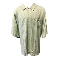 Silk Blend Big and Tall Indygo Smith Silk Floral Check (6XLT) Sage Green