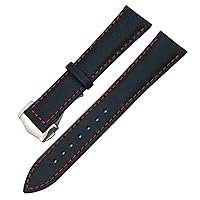 For Omega Planet Ocean Seamaster 300 Speedmaster Fabric Leather Canvas 21mm 22mm Watch Strap 19mm 20mm High Density Nylon Watchbands