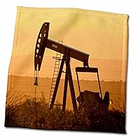 3dRose - Pump Jack Pumping Oil in west Texas, USA - Towel - (twl-191275-3)