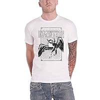 Led Zeppelin T Shirt Icarus Burst Band Logo Official Mens White