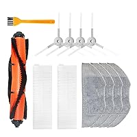 12PCS Hepa Filter Main Brush Mop Cloth Replacement Kits Compatible for Xiaomi Compatible for Mijia G1 MJSTG1 Robot Vacuum Cleaner Parts